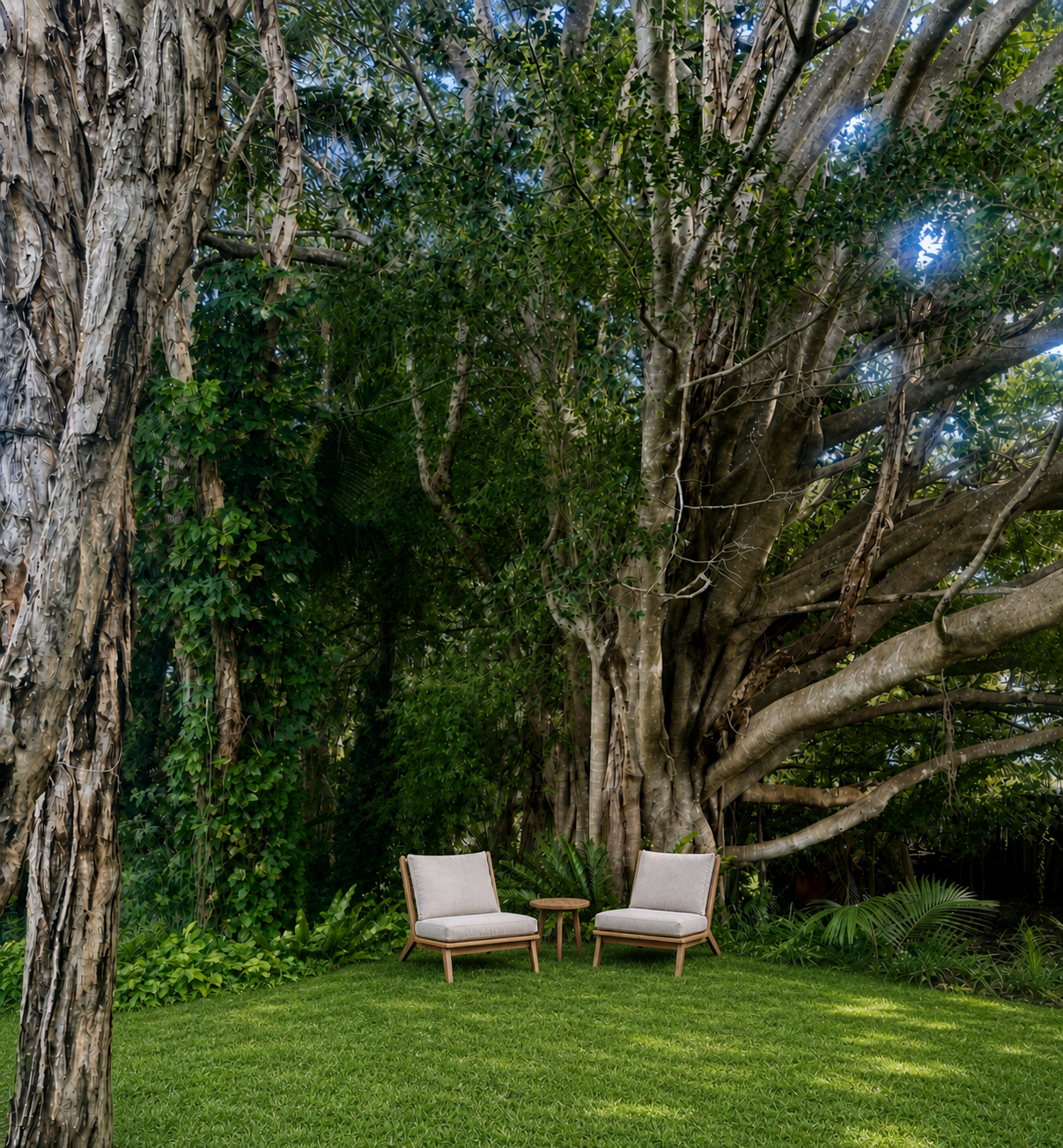 Karuna outdoor garden sanctuary